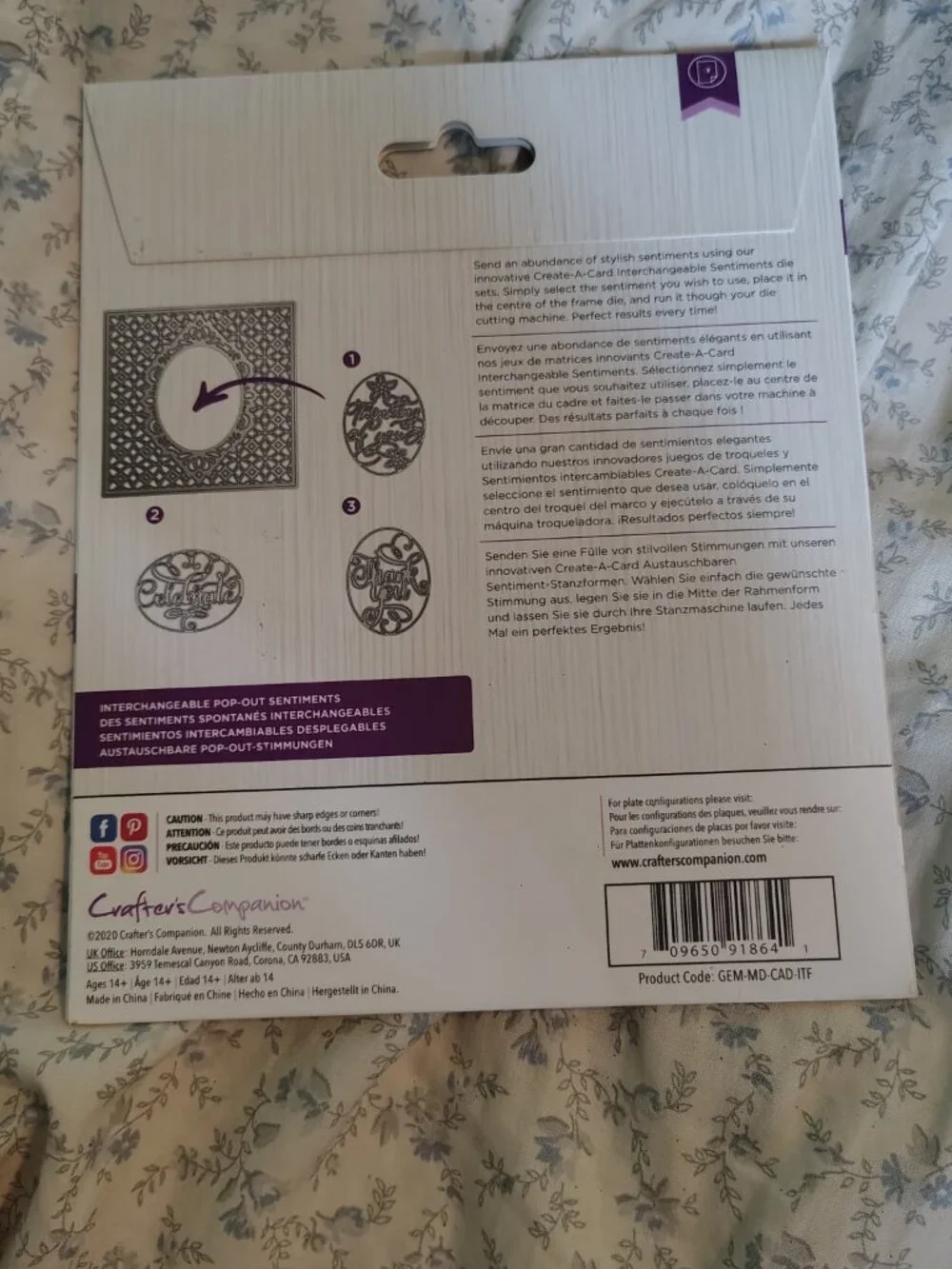 Gemini Create-a-Card Trellis Frame Interchangeable Die
